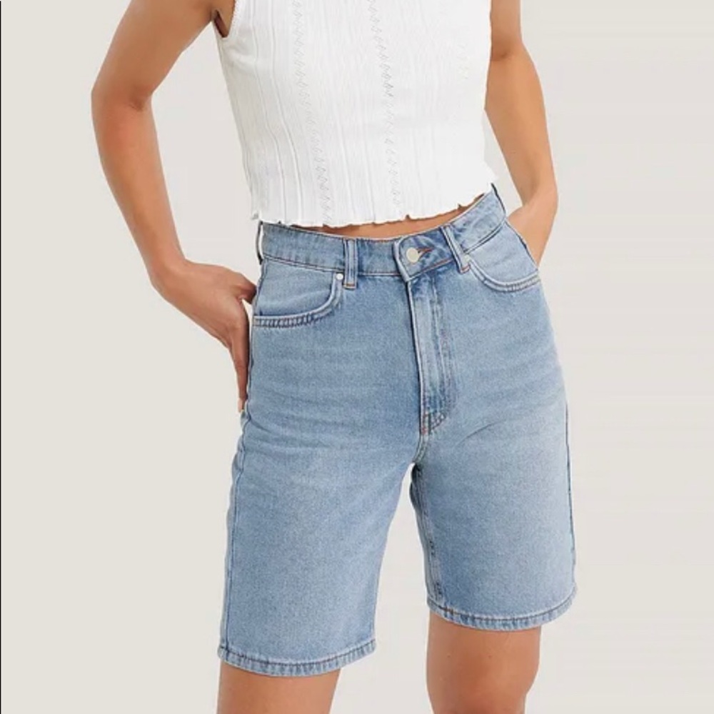 Na-kd Bike Denim Shorts